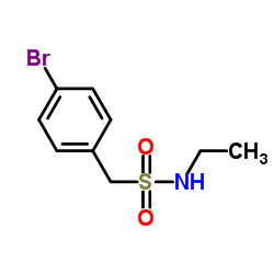 1-(4-溴苯基)-N-乙基甲磺酰胺结构式