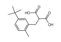 [5-t-Butyl-2-methyl-benzyl]-malonsaeure结构式