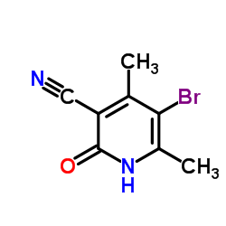 5-Bromo-3-cyano-2-hydroxy-4,6-dimethylpyridine Structure