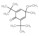 2,5-Cyclohexadien-1-one,2,6-bis(1,1-dimethylethyl)-4-methoxy-4-methyl-结构式