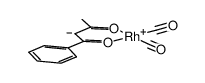 [rhodium(I)(carbonyl)2(MeCOCHCOPh)]结构式