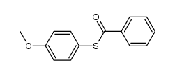 S-(p-methoxyphenyl) benzothioathe Structure