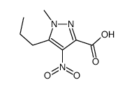 1-Methyl-4-nitro-5-propyl-1H-pyrazole-3-carboxylic Acid Structure