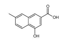 4-羟基-7-甲基-2-萘羧酸结构式
