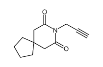 8-(prop-2-ynyl)-8-azaspiro[4.5]decane-7,9-dione结构式
