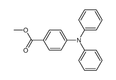 4-(diphenylamino)benzoic acid methyl ester Structure