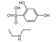 2,4-dihydroxybenzenesulphonic acid, compound with diethylamine (1:1) Structure
