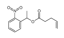 1-(2-nitrophenyl)ethyl pent-4-enoate Structure