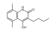 3-butyl-4-hydroxy-5,8-dimethylquinolin-2(1H)-one Structure