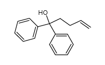 1,1-diphenyl-4-penten-1-ol Structure