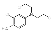 Benzenamine,3-chloro-N,N-bis(2-chloroethyl)-4-methyl-结构式