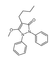 4-Butyl-1,2-diphenyl-3-methoxy-3-pyrazolin-5-one Structure