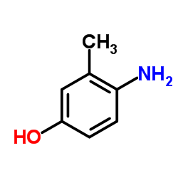 4-氨基-3-甲基苯酚结构式