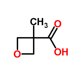 3-甲基-3-羧基-1-氧杂环丁烷；结构式