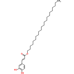 Docosyl (2E)-3-(3,4-dihydroxyphenyl)acrylate structure