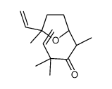 2-(5-Ethenyltetrahydro-5-methylfuran-2-yl)-4,4-dimethyl-5-hexen-3-one结构式