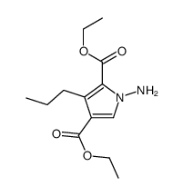 Diethyl 1-amino-3-propyl-1H-pyrrole-2,4-dicarboxylate Structure