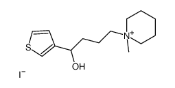 1-(4-Hydroxy-4-(3-thienyl)butyl)-1-methylpiperidinium iodide structure