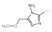 4-氨基-3-巯基-5-甲氧基甲基-4H-1,2,4-三唑结构式