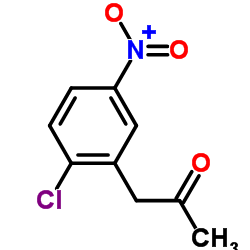 1-(2-Chloro-5-nitrophenyl)acetone Structure