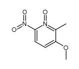 3-methoxy-2-methyl-6-nitropyridine 1-oxide结构式