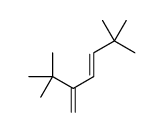 2,2,6,6-tetramethyl-5-methylidenehept-3-ene结构式