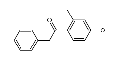 1-(4-hydroxy-2-methylphenyl)-2-phenylethan-1-one结构式