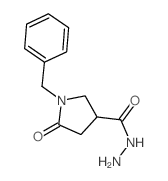 1-苯基-5-氧代-3-吡咯烷羰酰肼结构式