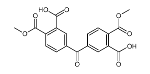 dimethyl dihydrogen 4,4'-carbonylbisphthalate Structure