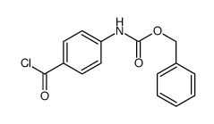 benzyl N-(4-carbonochloridoylphenyl)carbamate Structure