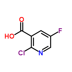2-氯-5-氟烟酸结构式