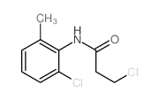 3-Chloro-N-(6-chloro-o-tolyl)propionamide Structure