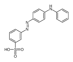 3-[[4-(苯氨基)苯基]偶氮]苯磺酸结构式