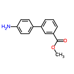 4-氨基联苯-3-羧酸甲酯结构式