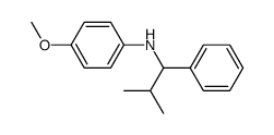 N-(4-methoxyphenyl)-N-(2-methyl-1-phenylpropyl)amine Structure