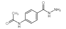 N-(4-(肼基羰基)苯基)乙酰胺结构式