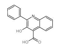 4-Quinolinecarboxylicacid, 3-hydroxy-2-phenyl- Structure