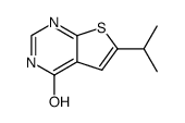 6-异丙基-3H-噻吩并[2,3-d]嘧啶-4-酮结构式