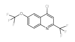 4-氯-6-(三氟甲氧基)-2-(三氟甲基)喹啉结构式