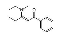 2-(1-methylpiperidin-2-ylidene)-1-phenylethanone Structure