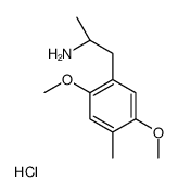 (2S)-1-(2,5-Dimethoxy-4-methylphenyl)-2-propanamine hydrochloride (1:1) Structure