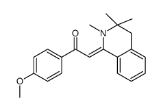 1-(4-methoxyphenyl)-2-(2,3,3-trimethyl-4H-isoquinolin-1-ylidene)ethanone Structure