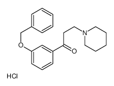 1-(3-phenylmethoxyphenyl)-3-piperidin-1-ylpropan-1-one,hydrochloride结构式