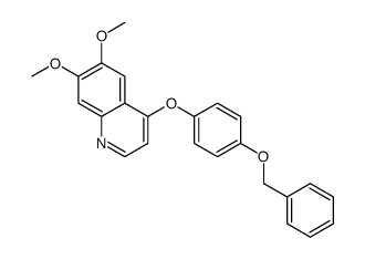 6,7-dimethoxy-4-(4-phenylmethoxyphenoxy)quinoline结构式