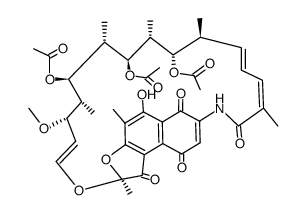 21,23-Diacetylrifamycin S Structure