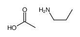 acetic acid,propan-1-amine Structure