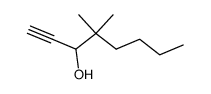 4,4-dimethyl-oct-1-yn-3-ol结构式