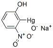 3-(Hydroxymercuri)-4-nitro-o-phenol, sodium salt structure