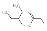 2-ethylbutyl 2-iodoacetate Structure