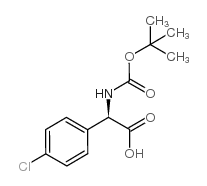 N-Boc-(4'-氯苯基)甘氨酸结构式